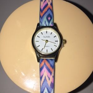 Watch with gold design